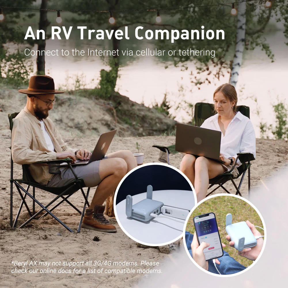 Beryl AX (GL-MT3000) Pocket-sized AX3000 Wi-Fi 6 Travel Router - Image 5