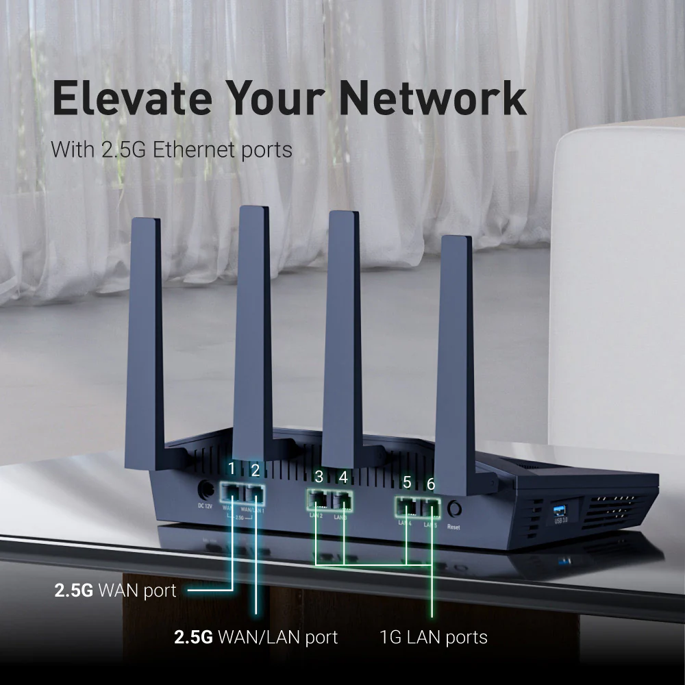 Flint 2 (GL-MT6000) Wi-Fi 6 High-Performance Home Router - Image 5