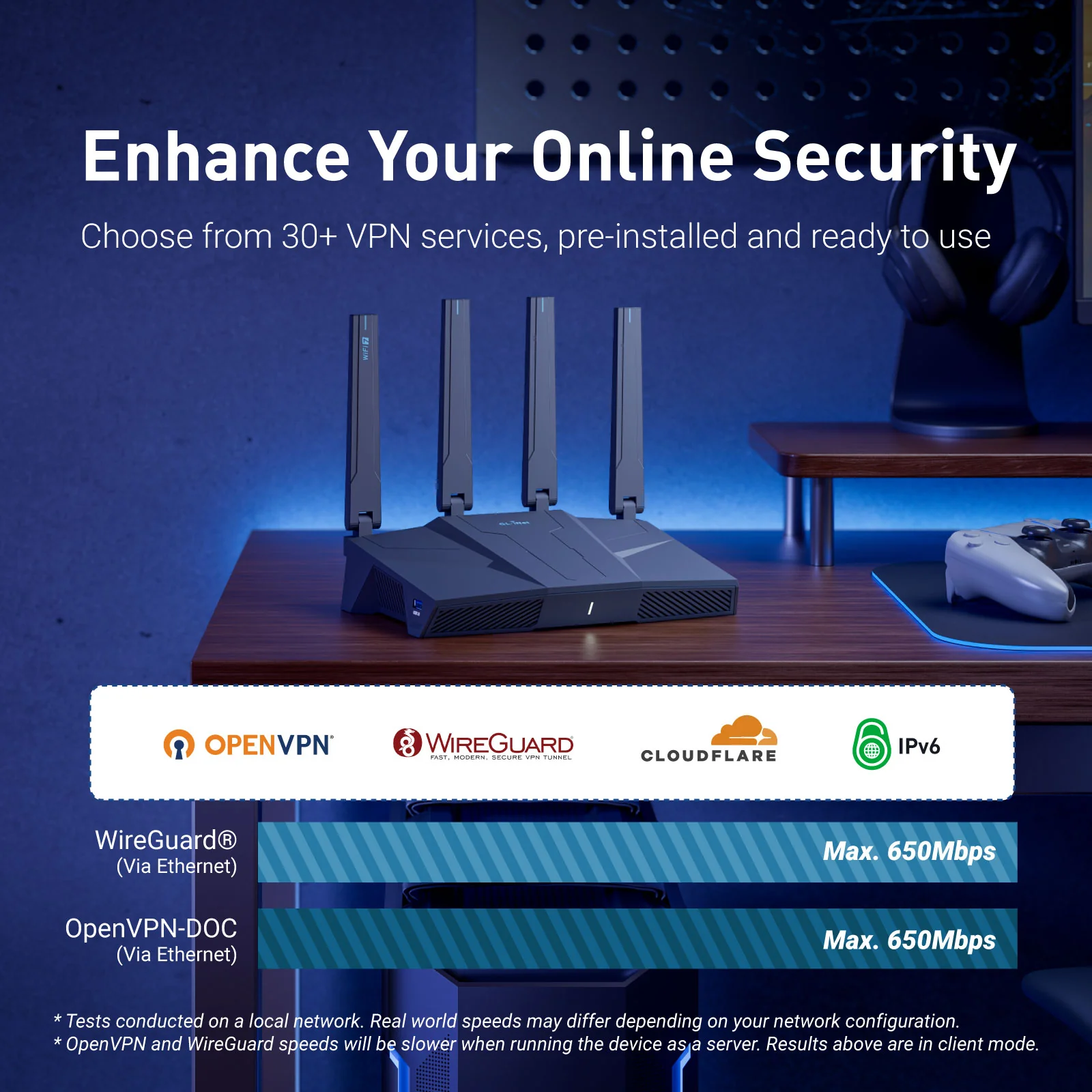 Flint 3e (GL-BE6500) Dual-band Wi-Fi 7 Home Router - Image 4