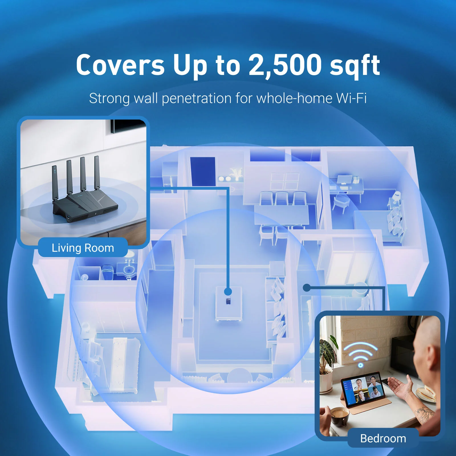 Flint 3e (GL-BE6500) Dual-band Wi-Fi 7 Home Router - Image 5