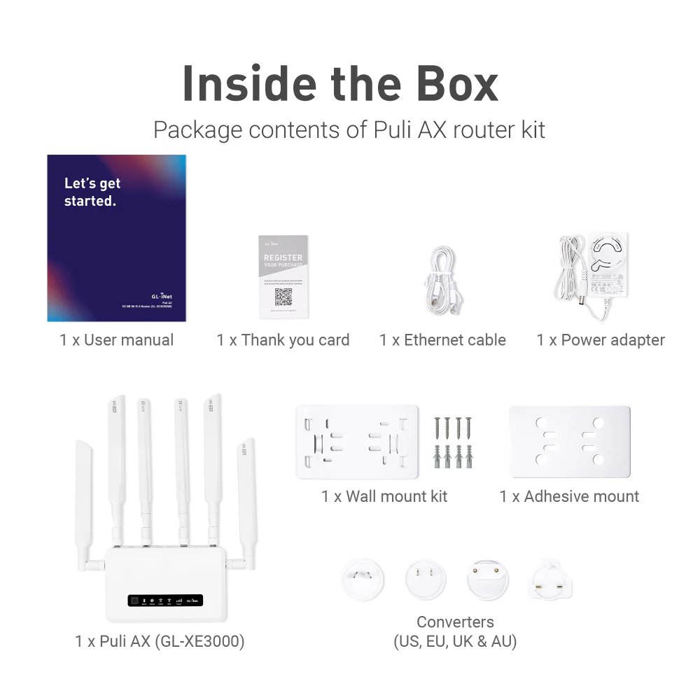 Puli AX (GL-XE3000) | Wi-Fi 6 5G Cellular Router with Battery - Image 9